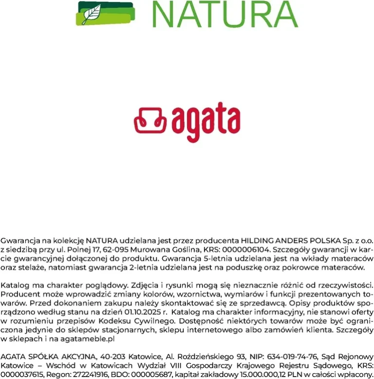 Agata Meble – Katalog Natura gazetka od 06.05.2026 - strona 34