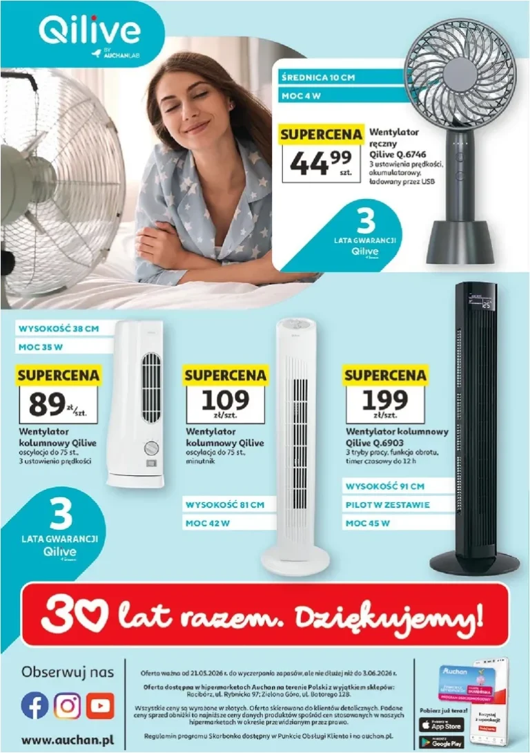 Hipermarket Auchan – Wentylatory gazetka od 21.05.2026 - strona 4