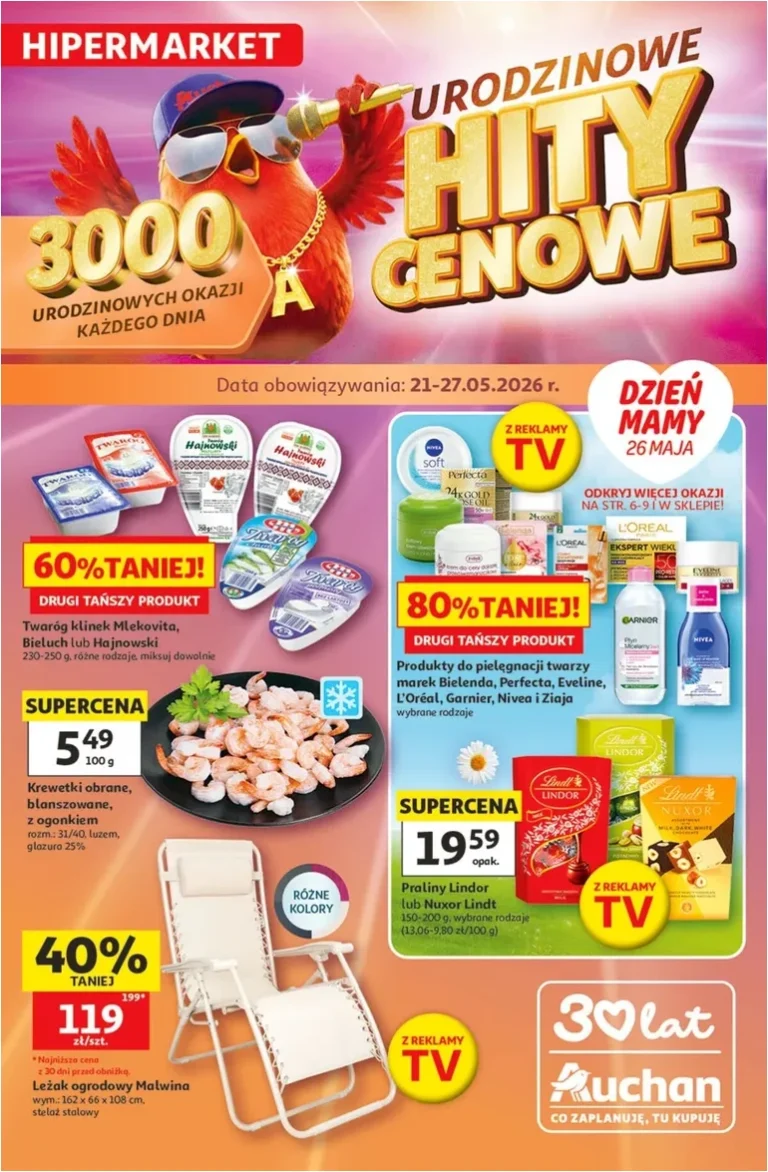 Hipermarket Auchan gazetka od 21.05.2026 - strona 1