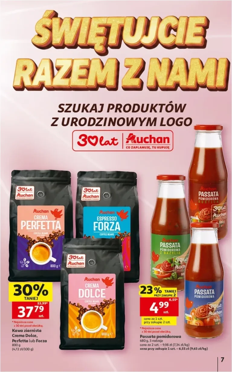 Najnowsza gazetka Auchan – Gazetka 30 Lat Hipermarket Auchan ważna od 28.05.2026 ⭐ - strona 7