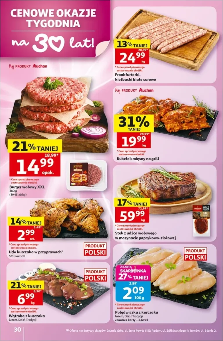Najnowsza gazetka Auchan – Gazetka 30 Lat Hipermarket Auchan ważna od 28.05.2026 ⭐ - strona 30