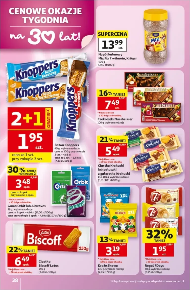 Najnowsza gazetka Auchan – Gazetka 30 Lat Hipermarket Auchan ważna od 28.05.2026 ⭐ - strona 38
