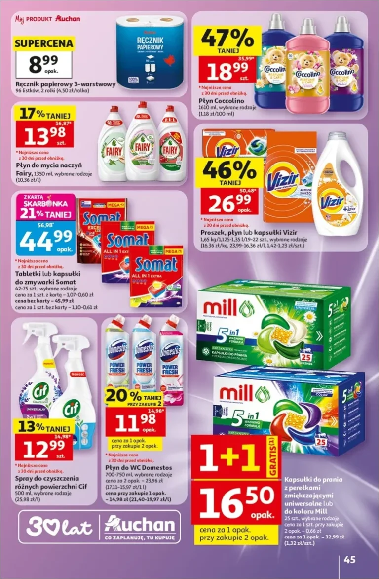 Najnowsza gazetka Auchan – Gazetka 30 Lat Hipermarket Auchan ważna od 28.05.2026 ⭐ - strona 45