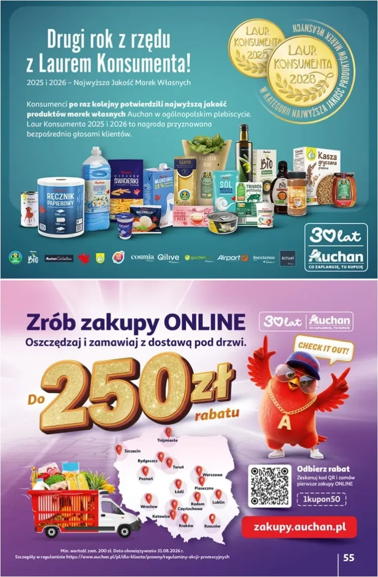 Najnowsza gazetka Auchan – Gazetka 30 Lat Hipermarket Auchan ważna od 28.05.2026 ⭐ - strona 55