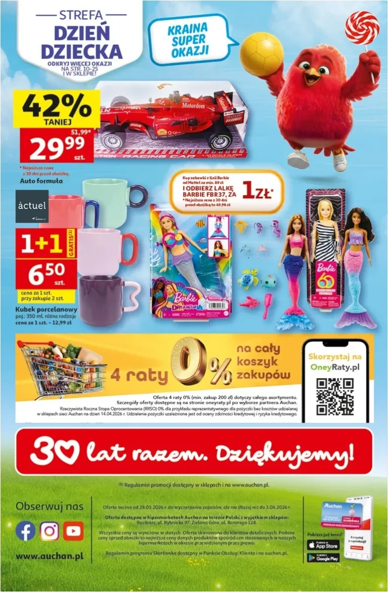 Najnowsza gazetka Auchan – Gazetka 30 Lat Hipermarket Auchan ważna od 28.05.2026 ⭐ - strona 57