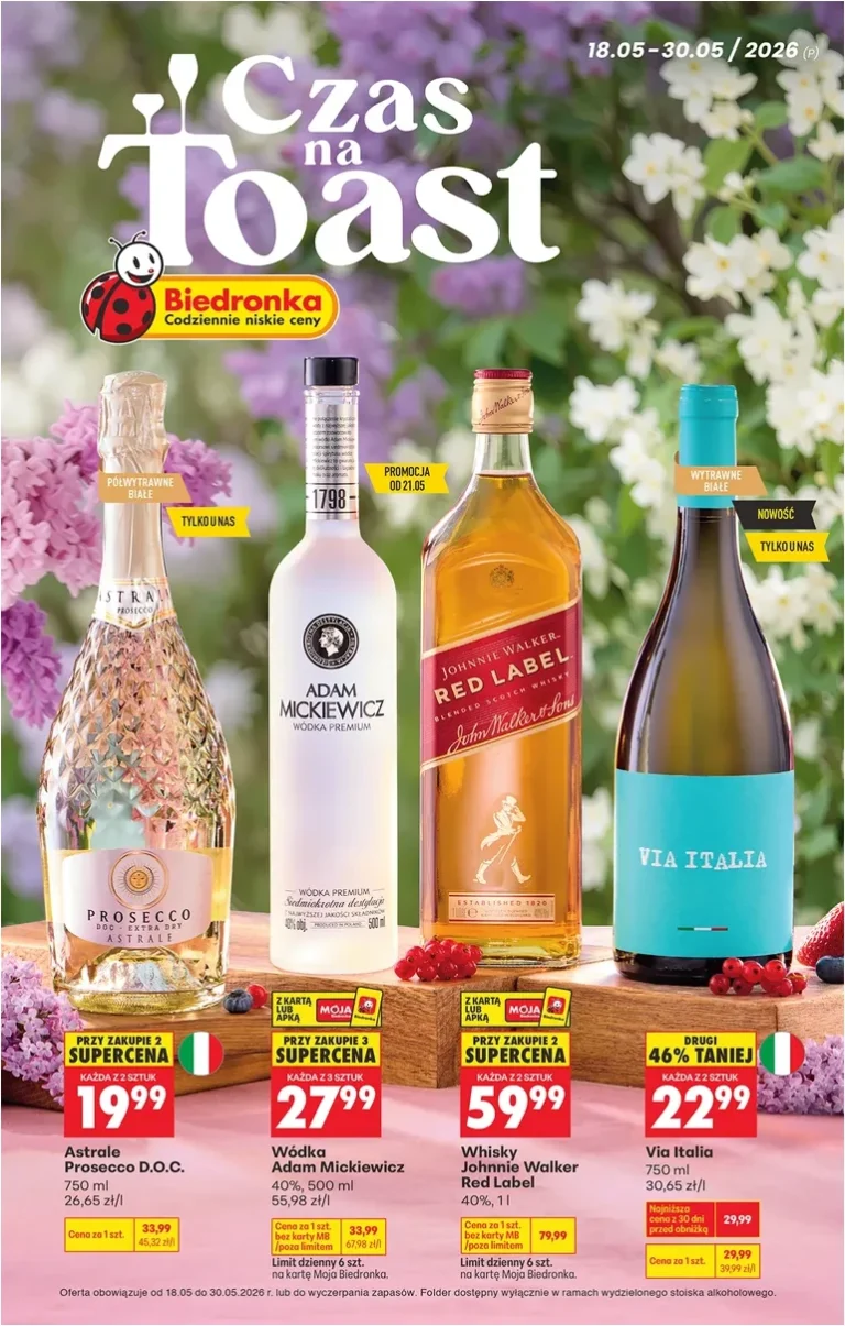 Biedronka – Alkohol gazetka od 18.05.2026 - strona 1