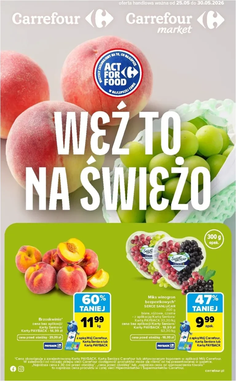 Carrefour – Weź to na świeżo gazetka od 25.05.2026 - strona 1