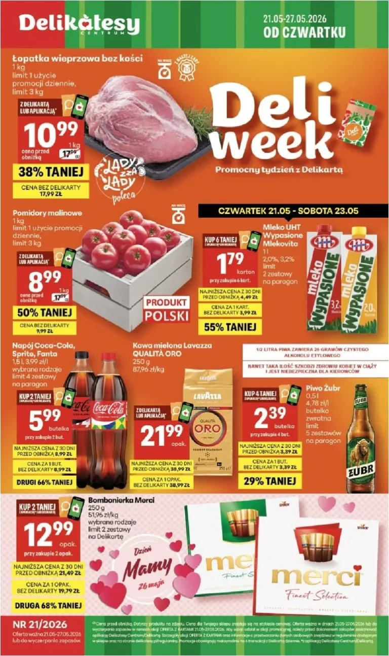 Delikatesy Centrum gazetka od 21.05.2026 - strona 1