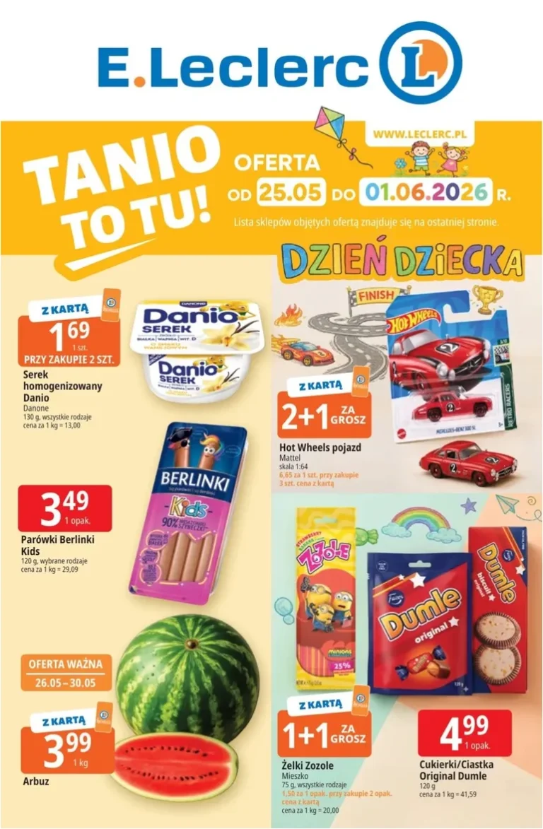 E.Leclerc – Dzień Dziecka gazetka od 25.05.2026 - strona 1
