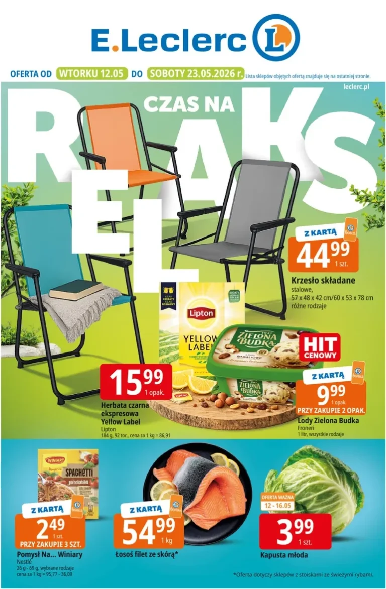 E.Leclerc – Czas na Relaks gazetka od 12.05.2026 - strona 1