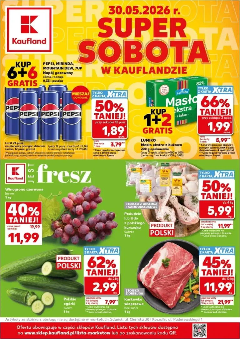 Kaufland – Super Sobota gazetka od 30.05.2026 - strona 1