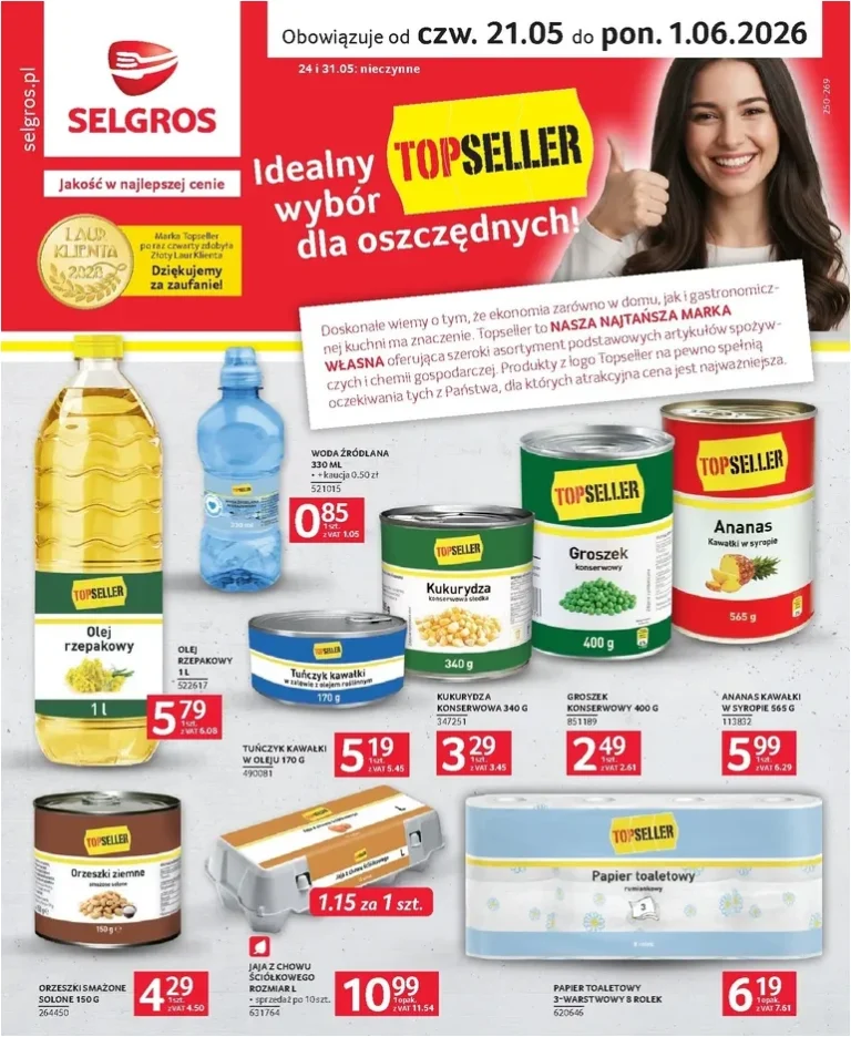 Selgros cash&amp;carry – Katalog Topseller gazetka od 21.05.2026 - strona 1