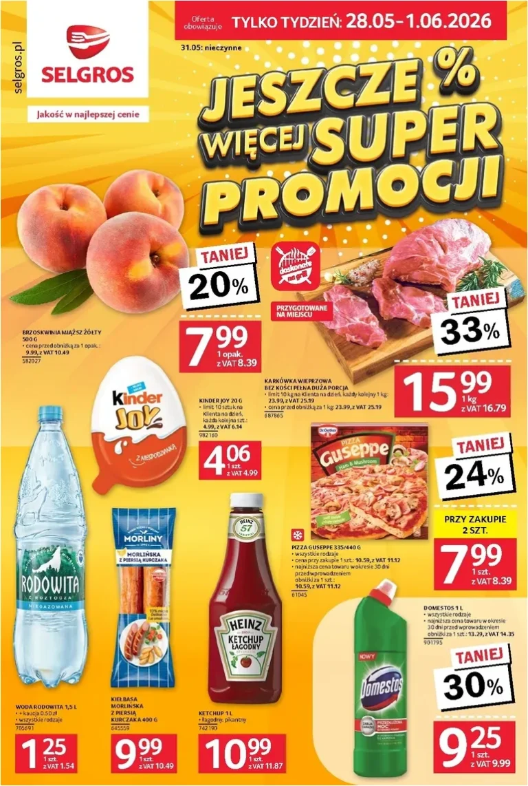 Selgros cash&amp;carry – Jeszcze więcej super promocji gazetka od 28.05.2026 - strona 1
