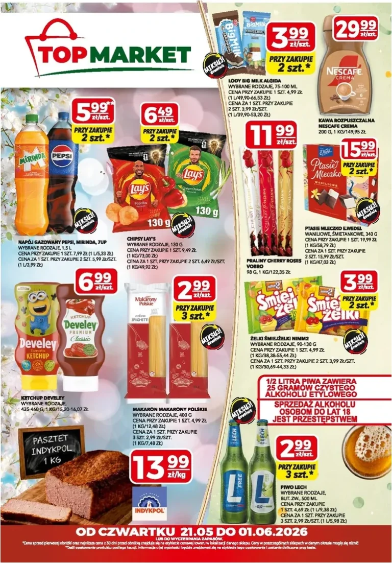 Top Market – Krótka ulotka gazetka od 21.05.2026 - strona 1
