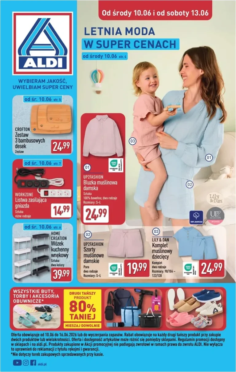 Najnowsza gazetka ALDI – Artykuły przemysłowe i tekstylia ważna od 10.06.2026 ⭐ - strona 1