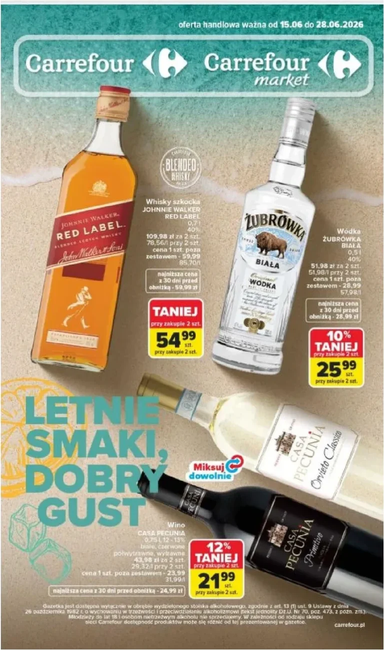 Carrefour – Alkohole gazetka od 15.06.2026 - strona 1