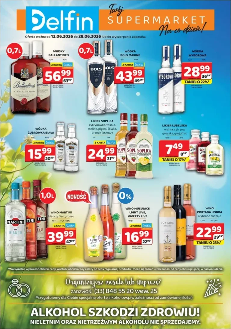 Delfin – Alkohole gazetka od 12.06.2026 - strona 1