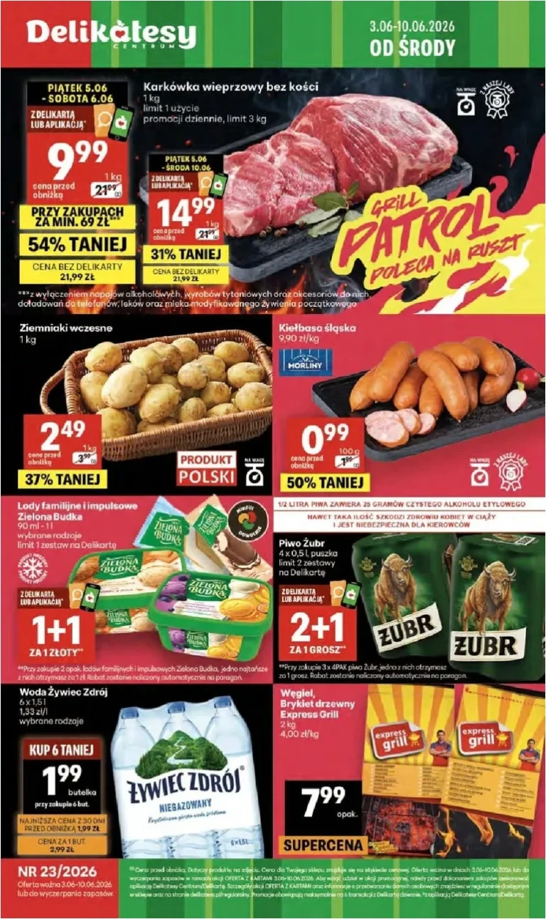 Najnowsza gazetka Delikatesy Centrum ważna od 03.06.2026 ⭐ - strona 1