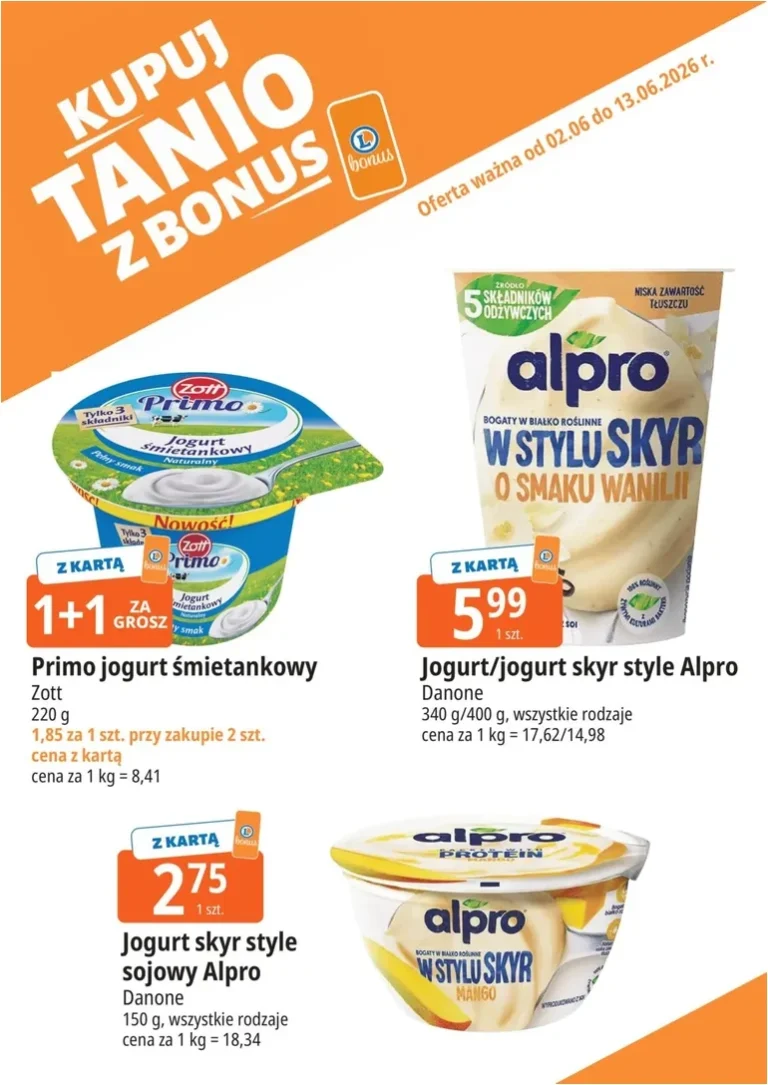 E.Leclerc – Kupuj tanio z bonus gazetka od 02.06.2026 - strona 1