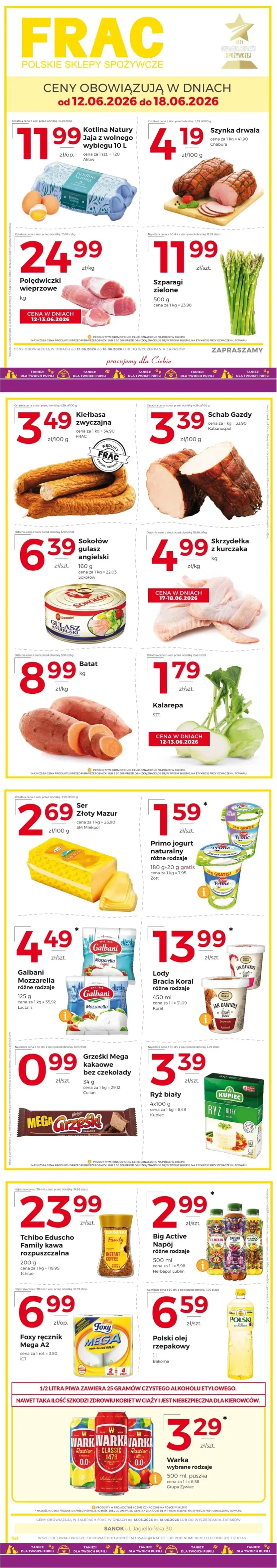 Frac – Sanok-Jagiellońska gazetka od 12.06.2026 - strona 1