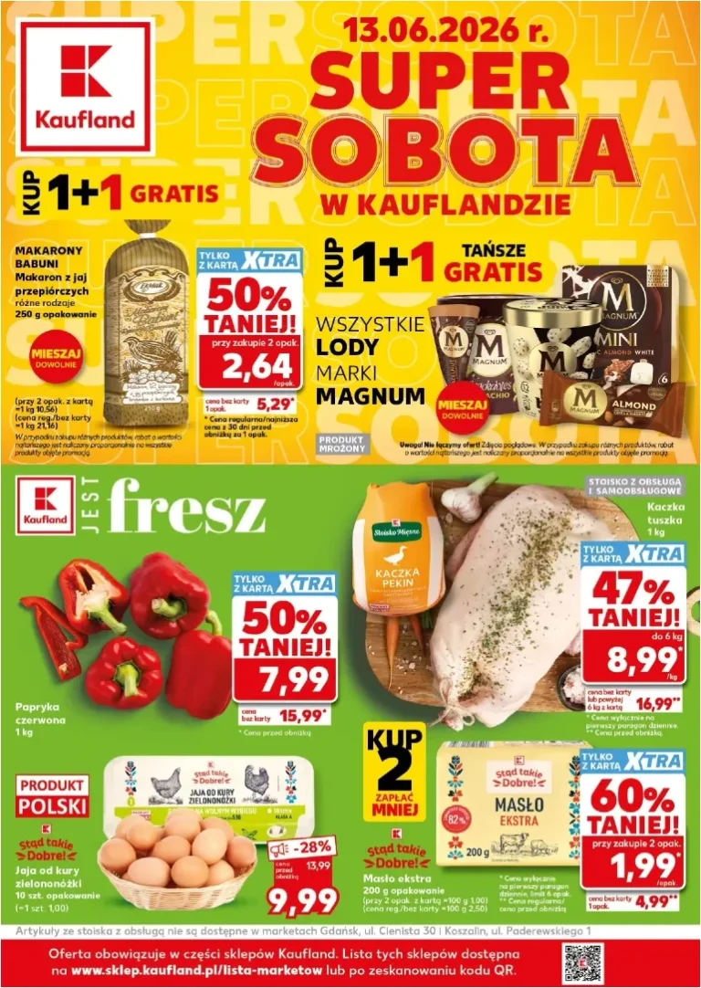 Kaufland – Super Sobota gazetka od 13.06.2026 - strona 1