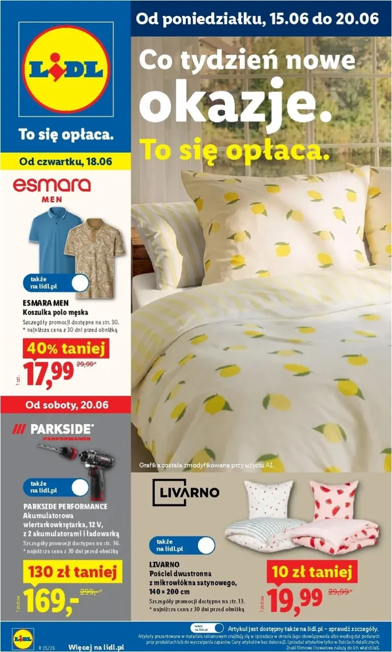 Najnowsza gazetka Lidl – Katalog Okazji ważna od 15.06.2026 ⭐ - strona 1