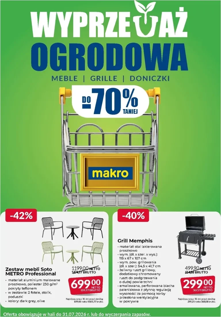Makro – Wyprzedaż ogrodowa gazetka od 17.06.2026 - strona 1