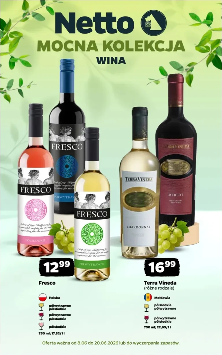 Najnowsza gazetka Netto – Wina ważna od 08.06.2026 ⭐ - strona 1