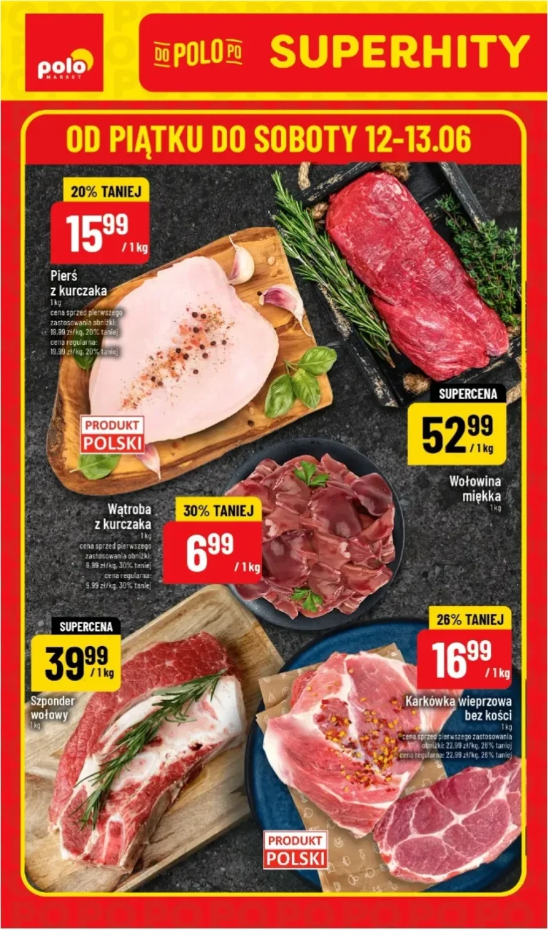 POLO market – Do soboty 13.06 w POLOmarket! gazetka od 12.06.2026 - strona 1