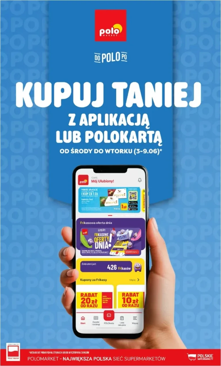 POLO market – Kupuj Taniej w Aplikacji gazetka od 03.06.2026 - strona 1