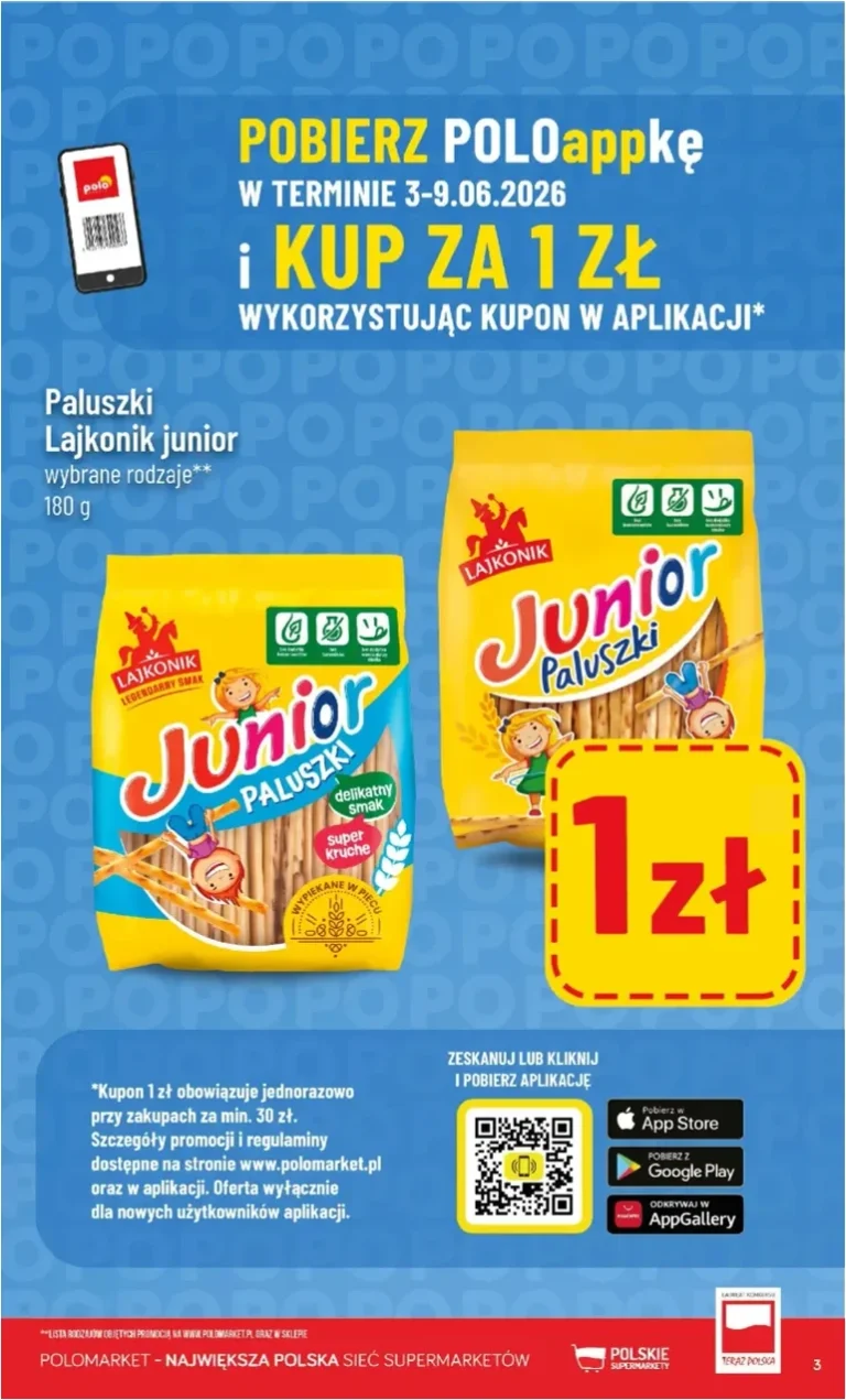 POLO market – Kupuj Taniej w Aplikacji gazetka od 03.06.2026 - strona 3
