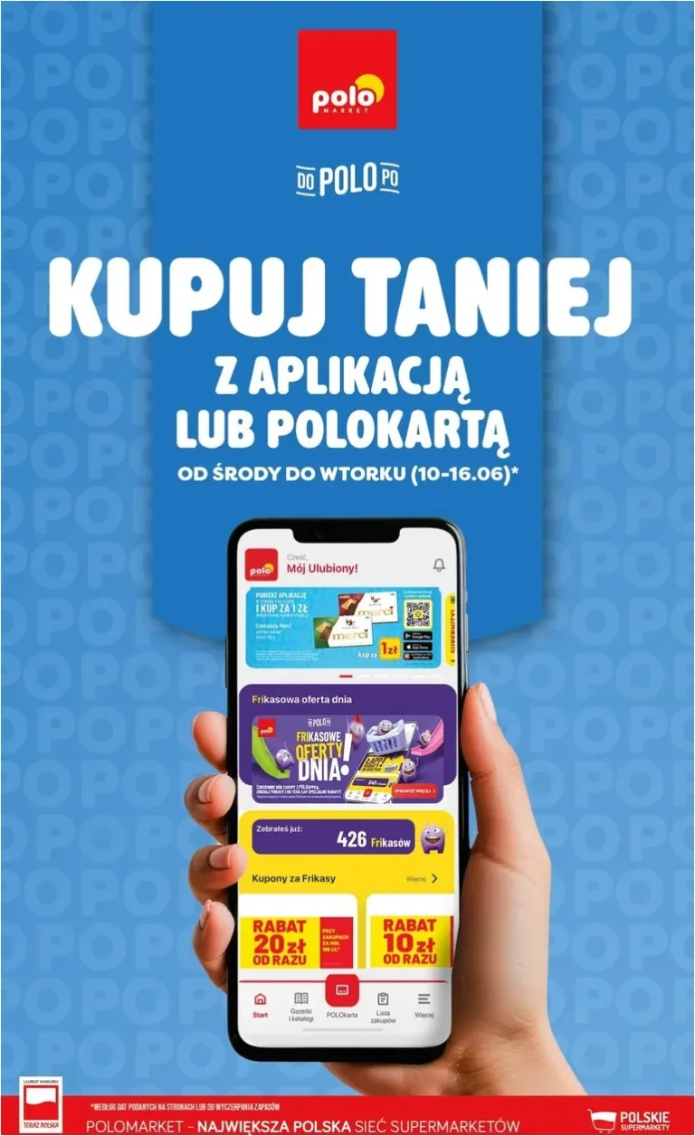 POLO market – Kupuj Taniej w Aplikacji gazetka od 10.06.2026 - strona 1