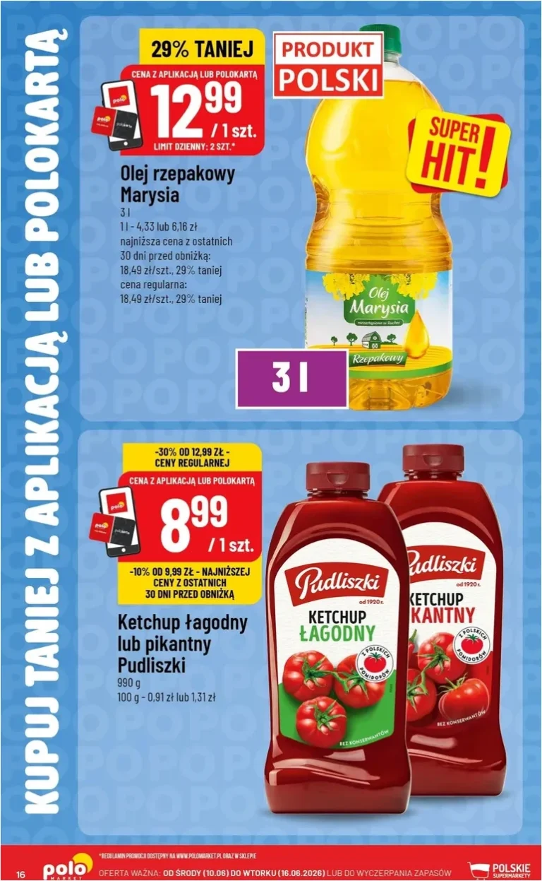 POLO market – Kupuj Taniej w Aplikacji gazetka od 10.06.2026 - strona 16