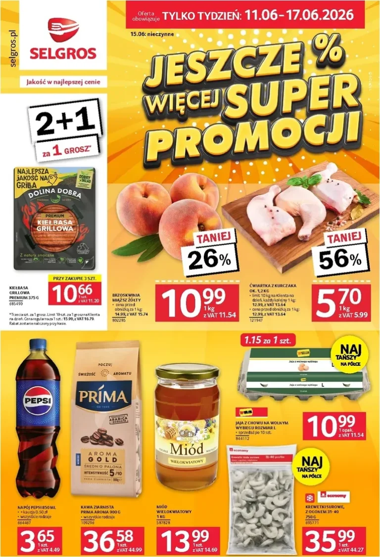 Selgros cash&amp;carry – Jeszcze więcej super promocji! gazetka od 11.06.2026 - strona 1