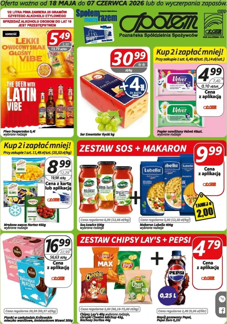 Społem – Poznań gazetka od 18.05.2026 - strona 1