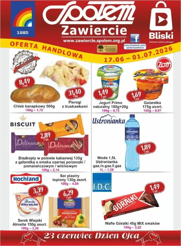 Społem – Zawiercie gazetka od 17.06.2026 - strona 1