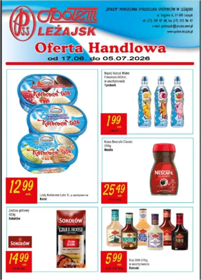 Społem – Leźajsk gazetka od 17.06.2026 - strona 1